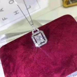 The Empire Retro Pendant Necklace in 925 cubic zirconia